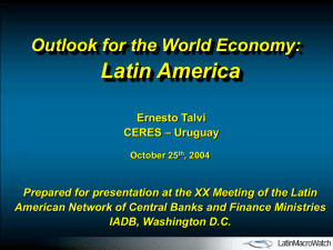 Outlook for the World Economy: Latin America - Inter