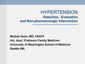 hypertension - University of Washington