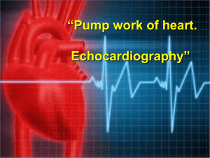 03 Pump work of heart. Echocardiography