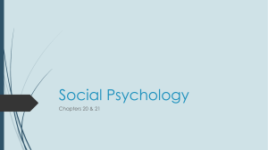 Social Psychology 2016