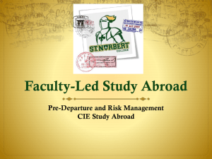 Faculty-Led Study Abroad