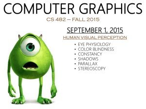 september 1, 2015 human visual perception