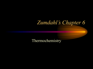 Zumdahl's Chapter 6