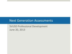 Next Generation Assessments Powerpoint