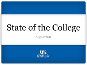 State of the College 2011