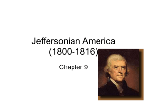 Jeffersonian America (1800