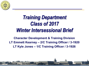 2/C Intersessional Brief - United States Naval Academy