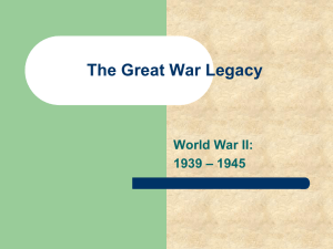 Great War Legacy -- WWII