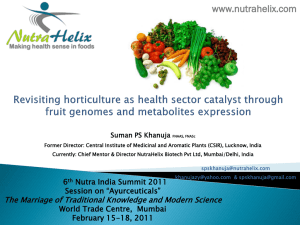 NutraHelix Biotech - 10th Nutra India Summit