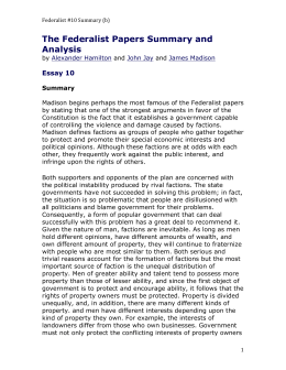 Federalist number 10 essays image
