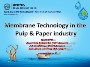 12. Membrane Technology in the Pulp & Paper Industry