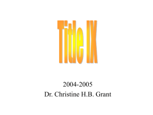 Title IX presentation - Bailiwick - The University of Iowa Libraries