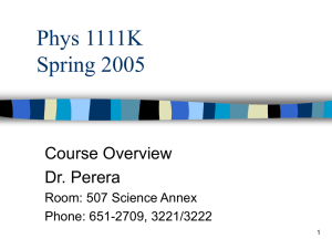 Phys 1111 K Spring 2004