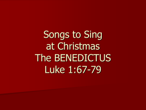 Luke 1 The Benedictus