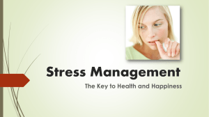 Stress Management - Change for Health