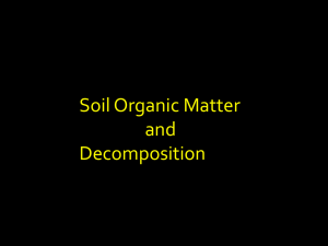 Organic Matter and Decomposition
