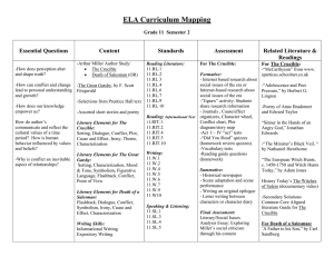 ELA Curriculum Mapping