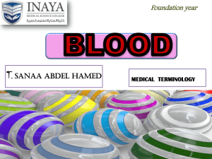 blood - INAYA Medical College