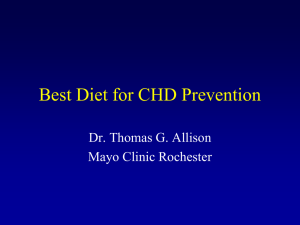 Best Diet for CHD Prevention