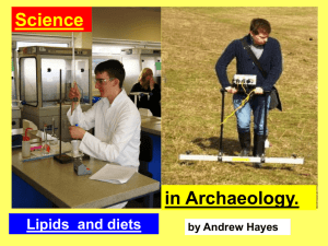 Lipids in archaeology