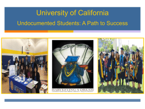 UC Undocumented Admissions-Dream
