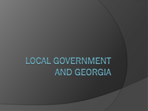 Local Government and Georgia