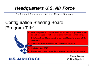 Air Force Configuration Steering Board