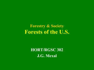 Forestry & Society Forests of the US