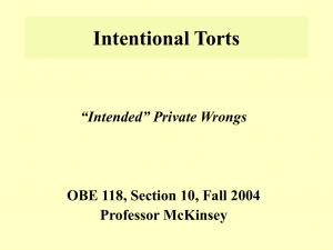 Intentional Torts