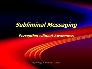 Subliminal Messages PPT
