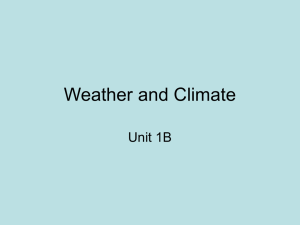 Weather and Climate - thegeographyofblackwoodgcse
