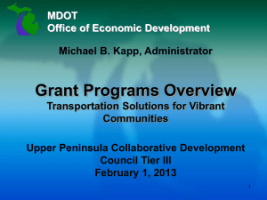 MDOT Powerpoint - Lake Superior Community Partnership