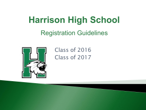 Class of 2017 and 2016 registration slideshow
