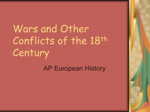 Wars and Other Conflicts of the 18th Century