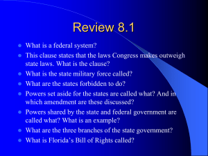 15-16 Chapter 8.2 The State Legislative System