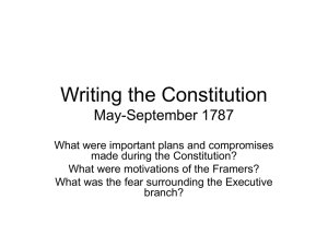 Writing the Constitution May