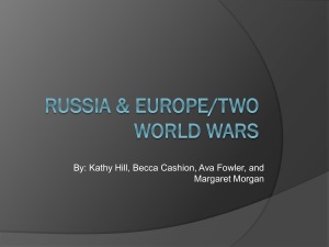 Russia & Europe/Two world wars