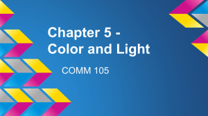 Chapter 5 - Color and Light