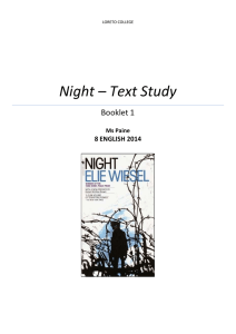 Night * Text Study - Ms Paine's Classroom