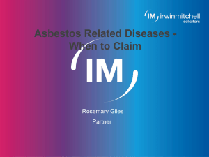 Asbestos related diseases: When to claim