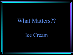 What Matters??