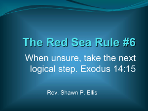 The Red Sea Rule #6 - Respass Ministries