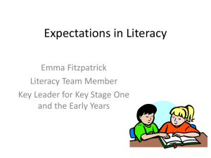 Expectations in Literacy for Year Two