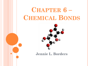 Chapter 6 * Chemical Bonds