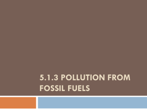 5.1.3 Pollution from Fossil Fuels