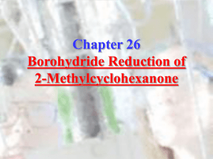 Chapter 26: Borohydride Reduction of 2