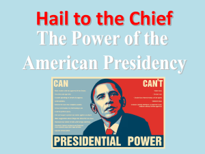 Powers of the President - Powerpoint
