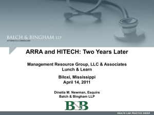 Presentation - Balch & Bingham LLP