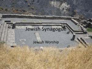 Jewish Synagogue - Oskaloosa Christian School