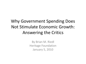 Why Government Spending Does Not Stimulate Economic Growth